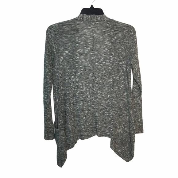 Women’s St John's Bay S Small 4 - 6 Sweater Cardigan Marbled Gray Open Front NEW - Picture 3 of 8